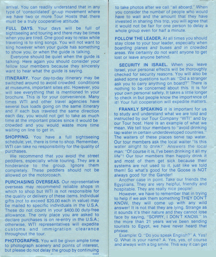 Tour Guidelines 4